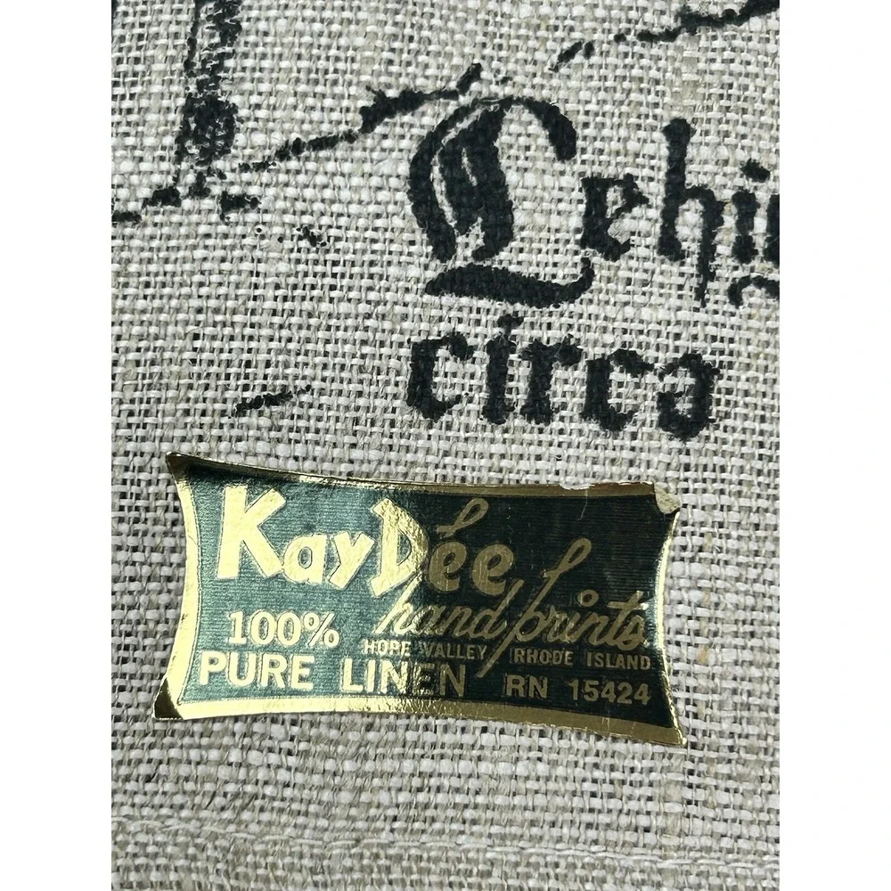 3 Vintage Kay Dee Linen Hand Towels Pennsylvania Dutch Amish‎ Barn General Store
